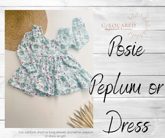 Posie Tiered Peplum/Dress